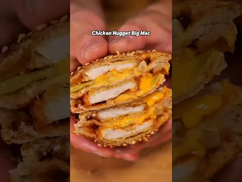 Let’s make your own Chicken Nugget Big Mac 😋 from @BayashiTV_ #shorts