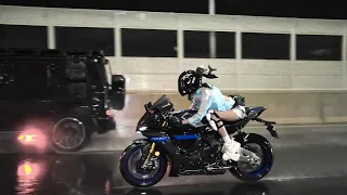 Cute, beautiful and cool motorcycle girl, do you like her?