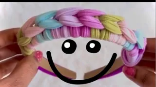 How to make finger crochet hair bands