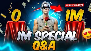 0 TO 1 MILLION IN JUST 75 DYAS 😱 | SPECIAL QNA | @SYCO_FF7 