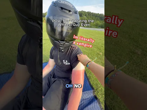 I Got The Worst Sunburn Of My Life #bikerboy #biketok #skit #couple #funny