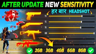 After Update New Sensitivity Settings | Free Fire Max Auto HeadShot Sensitivity | Garena Free Fire