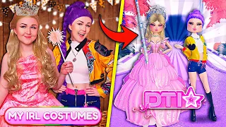 DRESSING Up In MY IRL Halloween COSTUMES & CREATING It In DRESS TO IMPRESS! | ROBLOX Challenge