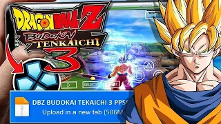 DRAGON BALL Z BUDOKAI TENKAICHI 3 PPSSPP CELULAR ANDROID (ATUALIZAÇÃO & GAMEPLAY 2026) 😱