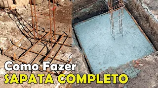 Veja Como Fazer Sapata Construção Completa Dicas do Fernando