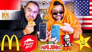 طلبنا الاكل بالعربي 🇪🇬 و بالانجليزي 🇺🇸 ! يا ترى فيه فرق ؟😱