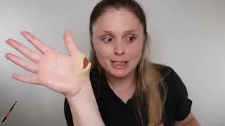 How to make wounds using HOMEMADE wax 💀