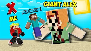 Giant Alex Kidnapped Herobrine in Horror Seed of Minecraft