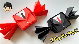 Origami Caja para regalo de día del padre muy fácil de hacer