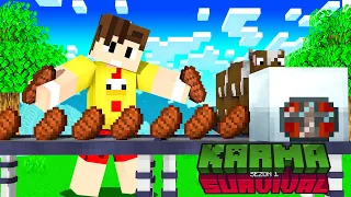 OTOMATİK İNEK FARMI YAPTIM! - KARMA SURVİVAL #2