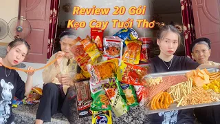 Review 20 Gói Kẹo Cay Tuổi Thơ Cùng Bà Nội Ly Sẩm