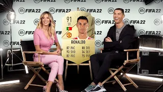 10 Footballers SHOCKED at their *NEW* FIFA 22 Card Ratings!
