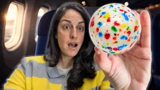 Intenté terminar un caramelo JAWBREAKER en un vuelo ✈️😳