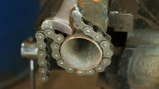 Homemade Chain Pipe Wrench / DIY Tools #homemadetools