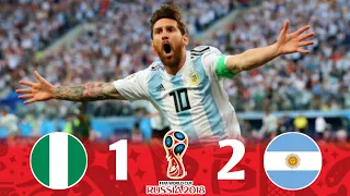 Nigeria vs Argentina 1-2 World cup 2018 Group stages | Extended highlights & Goals | England  🎤