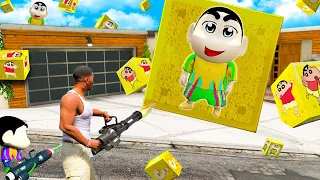 GTA 5 : FRANKLIN Opening BIGGEST "SHINCHAN" LUCKY BOXES in GTA 5! (GTA 5 mods)