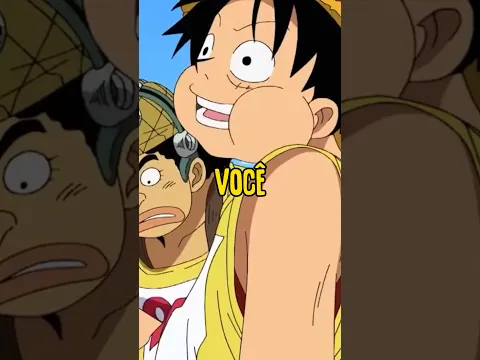 Luffy comendo kiwi comprido
