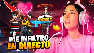 Me infiltré en la escuadra de una TIKTOKER famosa para ayudarla a ganar una partida FREEFIRE 😱🔥