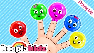 Famille de doigts de sucettes | Plus de chansons de Finger Family 🖐🏼| HooplaKidz Français