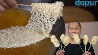 Pisang kremes krispinya bikin ketagihan, satu tusuk jual 2K rela antri 2 jam