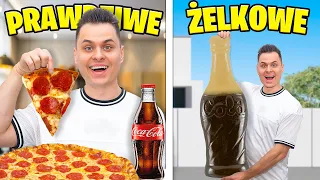 ŻELKOWE vs PRAWDZIWE JEDZENIE! PRZEZ 24H