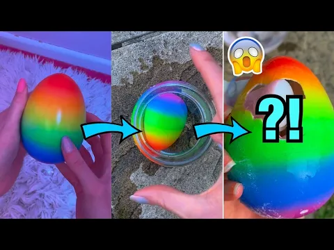 [ASMR] HATCHING A *RAINBOW* MYSTERY EGG!!😱🌈✨(RARE TIE DYE FIND!!😳) #Shorts
