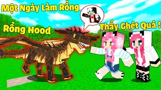 REDHOOD THỬ THÁCH 24 GIỜ SINH TỒN MINECRAFT CHẾ ĐỘ RỒNG THẦN*1 NGÀY MỀU LÀM RỒNG LỬA TRONG MINECRAFT
