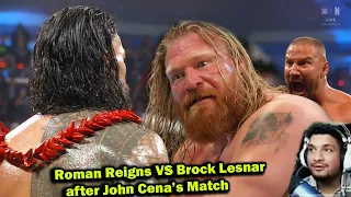 WWE Roman Reigns VS. Brock Lesnar VS. John Cena Upcoming Match at Wrestlemania Reaction in English