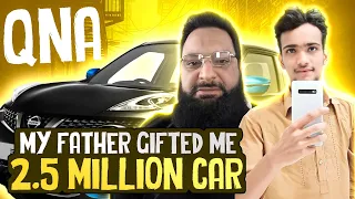 MY FATHER GIFT ME 2.5 MILLION COST CAR ON 500K SUBSCRIBERS - 500K SPECIAL QNA WITH FATHER - VLOG #5