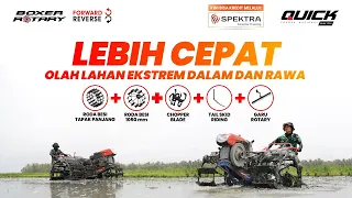 2x Pekerjaan Sekali Jalan, Boxer Rotary Andalan di Lahan Rawa! | Quick Boxer Rotary