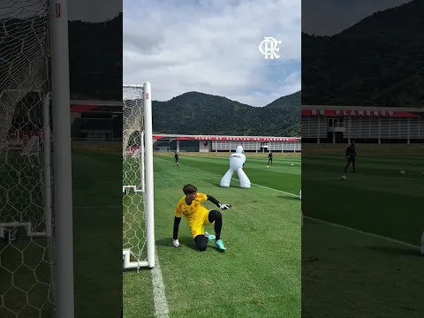 🛡️ 🧤 ATIVIDADE DE REAÇÃO DOS GOLEIROS DO MENGÃO! #treino #flamengo #flamengotv