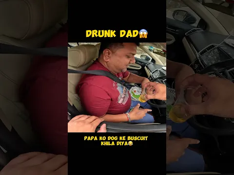 DRUNK DAD😱…DOG KE BUSCUIT KHILA DIYA😂…#modified #rr310 #rider #kawasaki #zx6r #monsterenergy