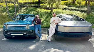 Which one are we keeping!? Cybertruck or Rivian?!?