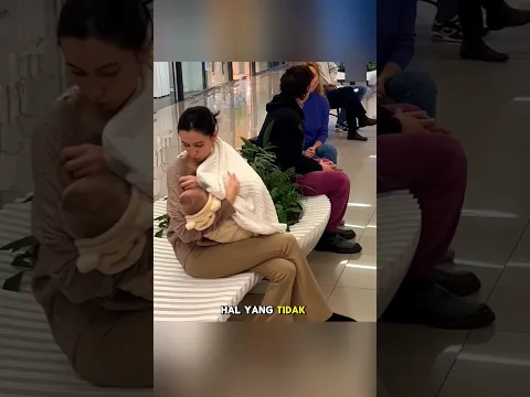 Ibu ini harus memberi asi di tempat umum 😯