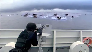 海盜搶劫中國商船，中國海軍霸氣出擊打跑他們   ⚔️ 抗日