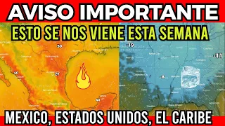 ALERTA !SE NOS VIENE UN FRIO INTENSO Y LUEGO UNA GRAN OLA DE CALOR EN LOS PROXIMOS DIAS ! MEX Y USA
