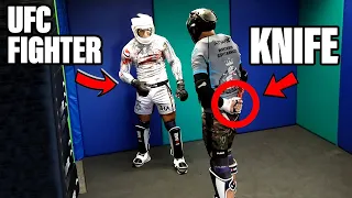 We Locked Pro Fighters with Knife Attackers