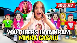 OS YOUTUBERS INVADIRAM MINHA CASA NO BROOKHAVEN (EMILLY VICK,Belinha Robson)