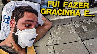 ESTOUREI O SACO DE GELO NO MEIO DA LOJA! 😲 PASSEI MUITA VERGONHA...