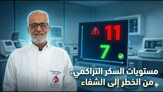 ارتفاع السكر التراكمي وعلاجه | ادا كان السكر التراكمي ٧ أو 10 أو 11 | كيفية نزول السكر التراكمي