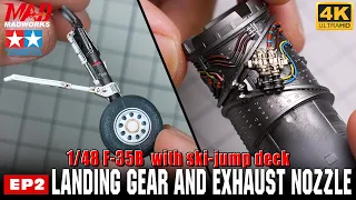 Tamiya F-35B Lightning II 1/48 Build | Episode: 2 Landing Gear, Exhaust Nozzle, Control Surfaces
