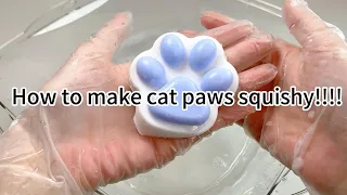 #9 MAKING CAT PAWS SQUISHY!!!!!!! #fufusquishy #squishy