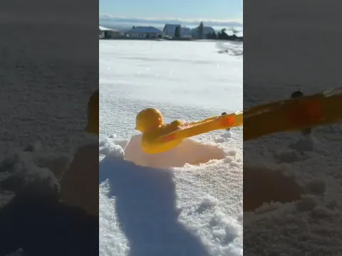 This little guy turned out so perfect 😭❤️ #satisfying #snow