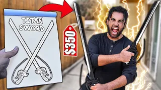 Whatever WEAPON You Draw, I'll Buy it CHALLENGE!! ATTACK ON TITAN SPECIAL OP BLADE! *ACTUALLY WORKS*
