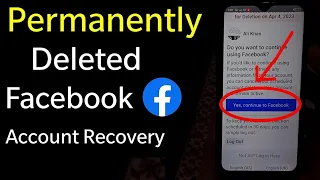 How to recover permanently delete facebook account