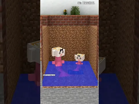 bantu putri duyung ballerina cappucina mendapatkan air #minecraft #roblox #anomali #shorts