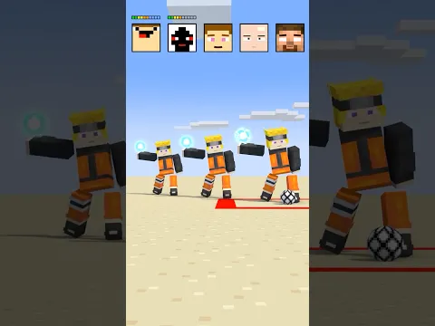 Who Will Prevail in Football Shooting? - Minecraft Animation #shorts