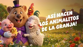 ¡Así hacen los animalitos de la granja! 🌾🚜🐷🐑🐥
