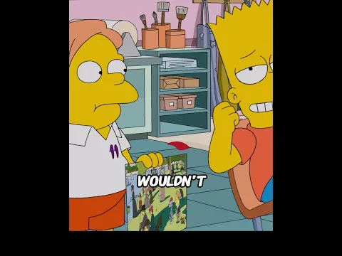 Bart poured glue onto a voodoo doll #thesimpsons