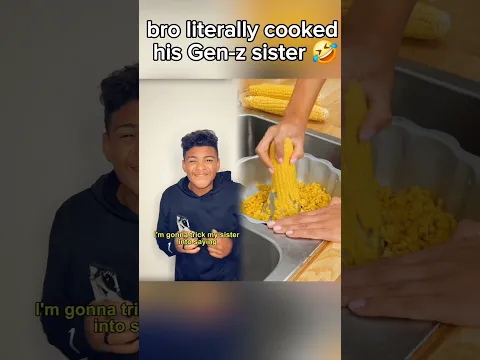 bro literally cooked his Genz sister 🤣 #funny #foryou #comedy #shorts